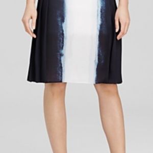 VinceVertical Dip Dye Pleated Skirt Precise